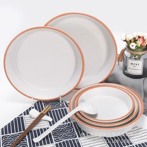 <b>Melamine</b> <b>plates</b>, serving dishes, restaurant plastic crayfish round <b>plates</b>, white saucers, round commercial rice bowls, - Product Image 2
