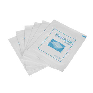 Blessure brûlante stérile jetable médicale 10x10cm tampon de pansement de gaze de paraffine dans l'emballage d'étain avec certificat CE/ISO - Product Image 1