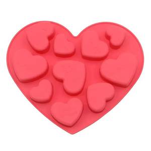 Hot Selling Food Grade Reusable Heart-shaped Chocolate Cupcake Kitchen Baking <b>Silicone</b> Molds <b>Tools</b> - Product Image 1