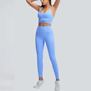 puma activewear Suppliers-2021 özel Private Label eşofman Yoga seti spor kadınlar aktif giyim