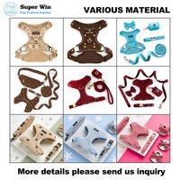 Harnais pour chien en polaire bouclée douce de qualité supérieure, anti-traction, réglable, collection Heritage, OEM, vente en gros