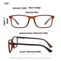 Gafas Ópticas TR 90 Precio de Fábrica, Montura de Gafas para Hombre y Mujer, Gafas Anti Reflejos, Gafas Cuadradas de Metal TR90 Baratas