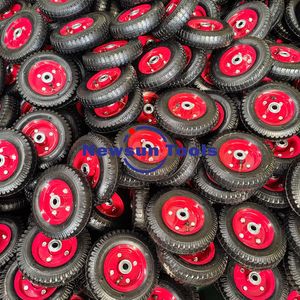 Newsun Fabricante al por mayor Rueda giratoria de 8 pulgadas 2,50-4 Ruedas de neumáticos de goma usadas para carros o carros de herramientas - Product Image 3