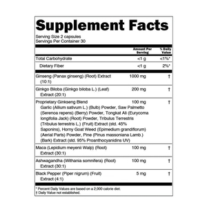Panax Ginseng Kapsel ALL in ONE Ashwagandha Ginkgo Biloba Maca Wurzel extrakt Kapseln mit schwarzem Pfeffer - Product Image 2