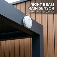 Pergola motorisée moderne à lames orientables avec capteur de pluie intelligent et bande LED – Luxe pour jardin, balcon, terrasse, gazebo résidentiel