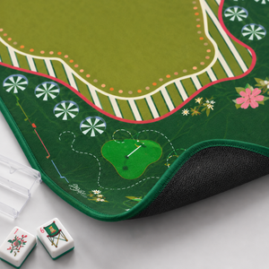 Tappetino Professionale per Mahjong Americano a Tema Golf con Regole Charleston - Tappetino Antiscivolo e Silenzioso per Protezione del Tavolo - Product Image 4