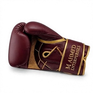 Guantes de Artes Marciales de Cuero Genuino con Cierre Seguro y Cordones para Práctica de Boxeo - Product Image 4