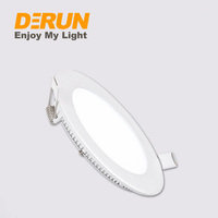 Edge Lit LED Plafonniers Encastrés Mince Rond Encastré LED Panneau Lumineux Canless Wafer Downlight , LPL-RECESSED