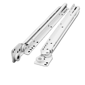 Rail coulissant en acier à deux sections avec support inférieur pour lit monté au mur, idéal pour chambre, cuisine, salle de sport - Mobilier moderne pour usage hôtelier - Product Image 1
