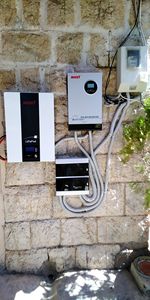 슈퍼 하이브리드 태양 광 인버터 10kw 그리드 전원 키트 태양 광 발전기 시스템 홈 에너지 재고 - Product Image 6