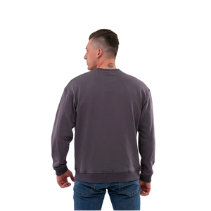 Sweat-shirt unisexe en molleton 100 % coton, col rond, coupe classique, épais, doux, 330 g, uni, décontracté, pour l'automne - Product Image 4