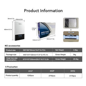Chauffe-eau électrique instantané pour évier de cuisine 8kW-12kW Chauffage rapide en 5 <span class=keywords><strong>secondes</strong></span> Économe en énergie Contrôle WIFI - Product Image 6