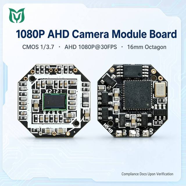 AHD 1080P Camera Module with Optional Lens 2MP Wide Temp -30℃~+85℃ for CCTV & Industrial