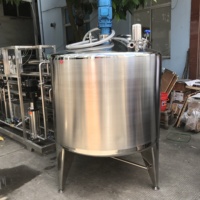 Agitateur en acier inoxydable 1000L Détergent liquide Miel Mélangeur Chauffe-moteur pour la transformation des aliments Homogénéisateur Agitateur