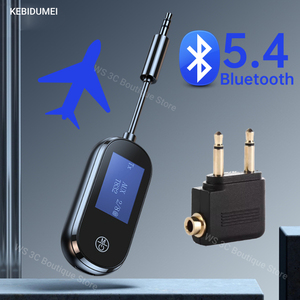 2-in-1 cho <span class=keywords><strong>Bluetooth</strong></span> 5.4 âm thanh Transmitter Receiver RGB LED chiếu sáng 3.5 mét aux jack cho máy bay xe PC Loa tai nghe - Product Image 6