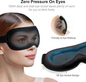 Antifaz para <span class=keywords><strong>Dormir</strong></span> de Bambú Reutilizable, 100% Opaco, con Contorno 3D para Extensiones de Pestañas, para Mujeres y Hombres - Product Image 5
