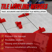 Clips de système de nivellement réutilisables pour carreaux Entretoises de 1.5mm 1/8 Kit d'outils de cales pour carreaux 1/16 Kit d'outils pour l'installation de niveleur en céramique