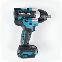 Makita 18V Cordless 11 Piece Power Tool Combo Kit 2 Impact Wrenches Drill Driver Angle Grinder 4 Baterai Charger Tas Alat