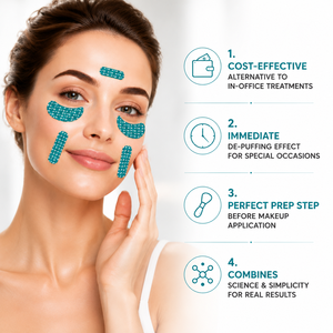 Instant <b>Lifting</b> Copper Peptide Face & <b>Eye</b> Patches 32Pcs for Fine Lines Dark Circles Puffy <b>Eyes</b> Non-Invasive Firming <b>Tape</b> - Product Image 4