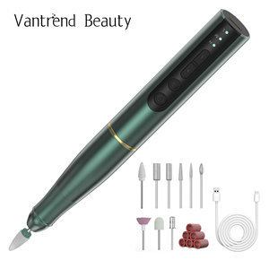 Vantrend Beauty Professional Portable Aluminum Pen Shape 20000RPM USB Rechargeable Nail Drill Low Noise Manicure Pedicure