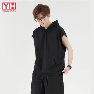 Canottiere da uomo <span class=keywords><strong>con</strong></span> Logo personalizzato in cotone e Muscle top Casual <span class=keywords><strong>con</strong></span> canottiera senza maniche canottiera <span class=keywords><strong>con</strong></span> Design <span class=keywords><strong>con</strong></span> <span class=keywords><strong>cappuccio</strong></span> - Product Image 1