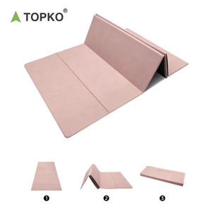 TOPKO Tissu high-tech écologique de qualité supérieure + tapis de yoga POE à 8 plis avec logo personnalisé, tapis de yoga pliant antidérapant et facile à ranger - Product Image 2