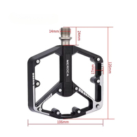 Pédales de VTT MEROCA avec roulements scellés, version DU BEARING, pour vélo de montagne