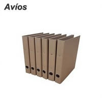 Carpeta de Anillas Personalizada de Papel Kraft, Carpeta de Anillas con Anillas en O Ecológica para Documentos