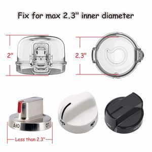 PRODIGY VB003 Protection de bouton de cuisinière à gaz pour la sécurité des enfants à la maison, en plastique transparent en forme de pomme, installation facile - Product Image 5