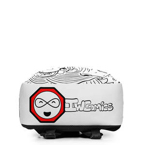 Cómics IW # Mochila Minimalista 12, Moderna, Impermeable, con Forro de Nailon y Varios Tipos de Cierre, para Niños y Niñas - Product Image 3