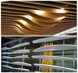 Panneaux de plafond en aluminium en forme de U, modernes et personnalisés, pour la décoration intérieure des centres commerciaux et des hôtels - Product Image 3