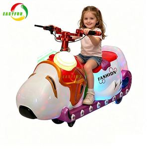 Indoor Children's Electric Car Battery-powered Bumper Panda Ride-On for Kids Fiberglass and Metal Material for Adults - Product Image 5