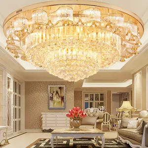 High Quality Nordic Decorative Modern Led Ceiling Pendant Light Luxury Lights Hotel Chandeliers Ceiling Crystal Set