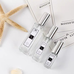 In Stock 5ml <b>10ml</b> 18ml Clear Square Spray Glass Perfume <b>Bottle</b> with Black Silver Gold Cap - Product Image 3