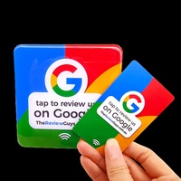 Google Review Autocollant NFC Carte Epoxy NFC Plaque