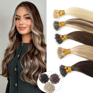 Extensions de cheveux Nano Ring de luxe en gros, 100% cheveux humains vierges, double épaisseur, fusion à <span class=keywords><strong>froid</strong></span>, Nano Link pour coiffeurs professionnels - Product Image 1