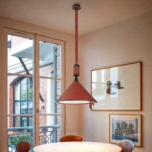 Italian Scandinavian Designer Luxury <b>Chandelier</b> Minimalist Modern Leather for Villa Dining Room Study Pendant <b>Lights</b> for Bedroom - Product Image 2