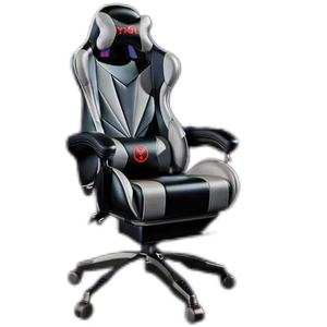 Chaise de jeu de course bon marché à usage domestique siège de jeu de bureau de haute qualité repose-pieds en option bande lumineuse RVB fonction Bluetooth Massage - Product Image 6