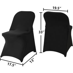 ปลอกคลุมเก้าอี้งานเลี้ยงแบบยืดได้สีขาวสำหรับงานแต่งงาน ปลอกคลุมเก้าอี้พับได้สำหรับงานอีเว้นท์จาก Reador Wholesale - Product Image 2