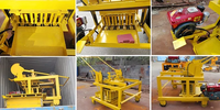 Mobile ponte machine de bloc QT40-3A diesel brique faisant la machine déménagement en blocs de béton machine hot deal
