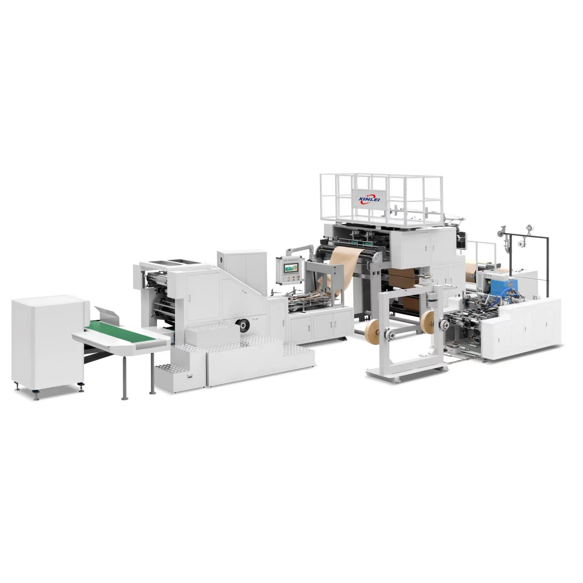 Торговая машина XinLei для изготовления подарочных пакетов для бумажных пакетов, автоматическая линия производства бумажных пакетов