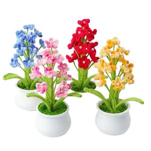 งานฝีมือผ้าฝ้ายโครเชต์ลืมฉันไม่ได้<span class=keywords><strong>ดอกไม้</strong></span>ถักกระถางดอกไม้ของขวัญคริสต์มาสวัน<span class=keywords><strong>วาเลนไทน์</strong></span>ปาร์ตี้งานแต่งงานที่บ้าน - Product Image 2