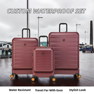 Customizable 14/20/24/28 Inch ABS Spinner Wheel <b>Suitcase</b> Set with <b>Lock</b> Waterproof Polyester Lining Carry-On Luggage - Product Image 3