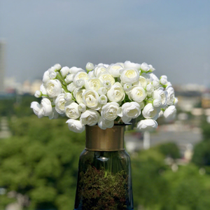 Ramo de Flores Artificiales de Tallo Corto, Mini <span class=keywords><strong>Echeveria</strong></span>, Camelia, Rosa Ciruela, 6 Cabezas, Hecho a Mano, para Decoración de Bodas y Hogar - Product Image 2