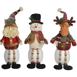 Adornos de Navidad de Papá Noel y Alces de Tela Ecológicos para Árbol de Navidad, Regalos de Navidad, Decoraciones para el Hogar, Empaque en Bolsa OPP - Product Image 2