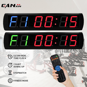 Interior grande 4 pulgadas 6 dígitos LED cuenta regresiva intervalo Digital gimnasio temporizador ejercicio <span class=keywords><strong>Tabata</strong></span> Fitness Countup <span class=keywords><strong>cronómetro</strong></span> reloj - Product Image 3