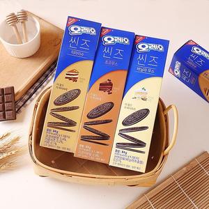 Азиатские закуски корейское печенье Ooreo оптом корейское тонкое хрустящее печенье с черным шоколадным вкусом 84 г - Product Image 1