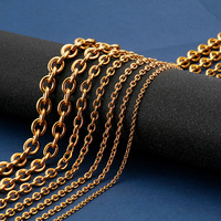 Cadena de Eslabones de Acero Inoxidable, Joyería de Moda para Hombre y Mujer, Regalo, Resistente al Deslustre, Impermeable, en Tono Plata, Oro y Negro, Collar Rolo