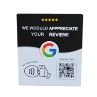 Carte NFC d'accès résidentiel/hôtelier, menu de table à code QR NFC sans contact en un clic, présentoir de code QR