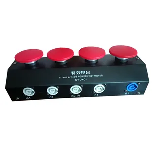 MINSENFX 4-way power connection controller hit button switch effect equipment for stage machines electronic controller